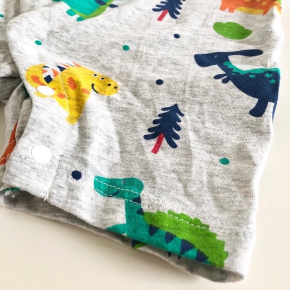 PatPat Infant Dinosaur One Piece Snap Up 0-3 Months - Picture 4 of 9